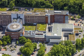 Aerial view, BarbaraKlinik, Heessen, Hamm, Ruhr area, North Rhine-Westphalia, Germany