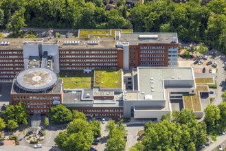 Aerial view, BarbaraKlinik, Heessen, Hamm, Ruhr area, North Rhine-Westphalia, Germany