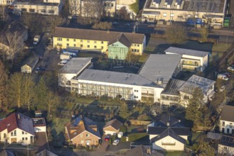 Aerial view, social counselling centre of the Evangelische Perthes-Stiftung e.V., non-profit