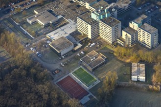 Aerial view, Berufsförderungswerk Hamm educational institution, Berufsförderungswerk - new day care