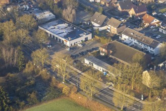 Aerial view, residential area Heessener Straße from Seeburger Straße to An der Mattenbecke with