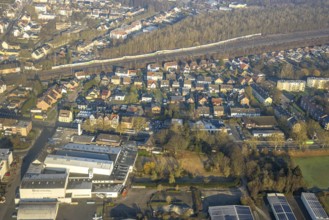 Aerial view, residential area Heessener Straße from Seeburger Straße to An der Mattenbecke with