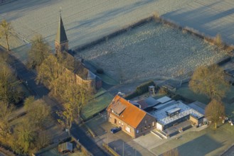 Aerial view, St Joseph's Catholic Church, St Hubertus Schützenbruderschaft Süddinker 1826 e.V.,