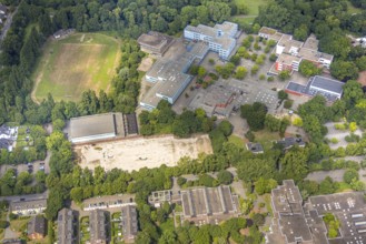 Aerial view, Duisburg South School Centre, Am Ziegelkamp wasteland, SV OG Duisburg Wanheim sports