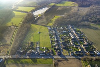 Aerial view, Heidhof housing estate, housing estate Zum Heideblick and An der Waldemei, Fangstraße,