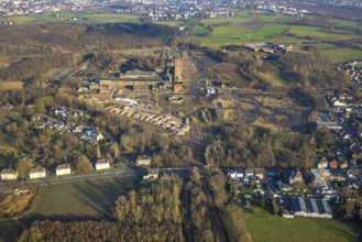 Aerial view, CreativRevier Hamm, hammerhead tower at the former Ost Heinrich Robert colliery,