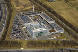 Aerial photo, T3E Logistik GmbH Logistikdienst and ENERVIE - Südwestfalen Energie und Wasser AG, on