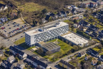 Aerial view, South Westphalia University of Applied Sciences, Hagen site, university quarter,