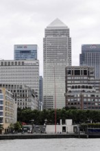 London, England, Great Britain, Europe, High-rise buildings in an urban financial district with