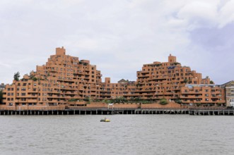 London, England, Great Britain, Europe, Unique architecture of residential buildings overlooking a