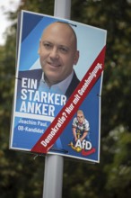 Election poster for Joachim Paul (AfD) in Ludwigshafen. The city's election committee has refused