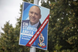 Election poster for Joachim Paul (AfD) in Ludwigshafen. The city's election committee has refused