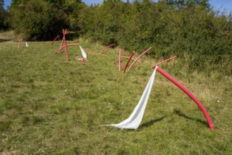 The Installation Whispers of Freedom by Zahra Mohebbi, 12th international wind art festival 2025,