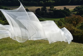 The installation Aurora by Kirsten Sauer (kisa.), 12th international wind art festival 2025,