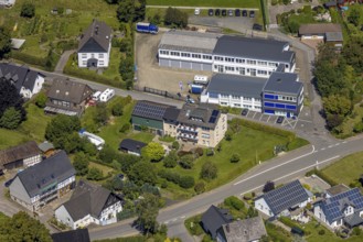 Aerial photo, THW Regional Centre Olpe Drolshagen, Federal Agency for Technical Relief,