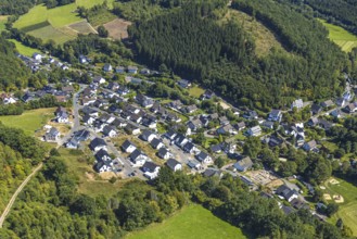 Aerial view, Stachelau district, Stachlau development area, Köhlerweg, Am Stachlauer Berg,