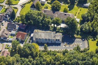 Aerial view, evang. Johanneswerk Waldheimat, Am Stade, Evangeliumschristen-Baptisten-Brüdergemeinde