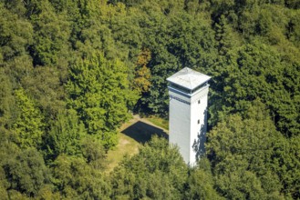 Aerial view, Wienhagen Tower in the forest, memorial to the fallen of the First World War,