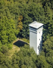 Aerial view, Wienhagen Tower in the forest, memorial to the fallen of the First World War,