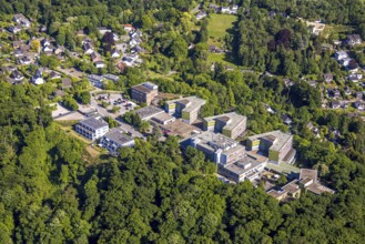 Aerial view, Mediclin Fachklinik Rhein/Ruhr, Auf der Rötsch, Kettwig, Essen, Ruhr area, North