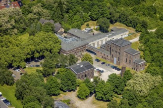 Aerial view, Carl Colliery, cultural centre, Altenessen, Essen, Ruhr area, North Rhine-Westphalia,