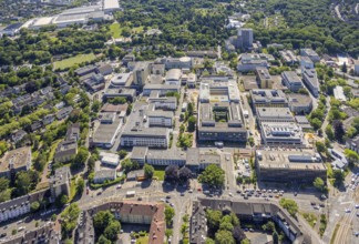 Aerial view, University Hospital Essen, Holsterhausen, Essen, Ruhr area, North Rhine-Westphalia,