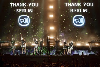H. P. Baxxter, singer of Scooter live on Rough and Dirty! Open Airs Tour at the Berlin Waldbühne on