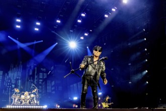 Klaus Meine, singer of the band Scorpions live on 60 Years Anniversary Tour in the
