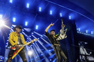 Rudolf Schenker (guitarist) and Klaus Meine (singer) of the band Scorpions live on 60 Years