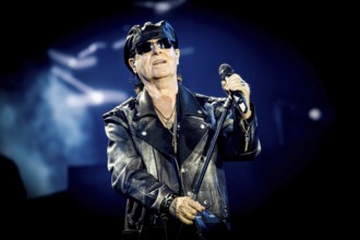 Klaus Meine, singer of the band Scorpions live on 60 Years Anniversary Tour in the