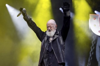 Rob Halford, singer of Judas Priest live at the 60 Years Anniversary Concert of the Scorpions in