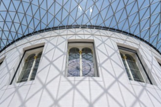 London, United Kingdom - 14 May 2025: The architectural masterpiece of the Great Court