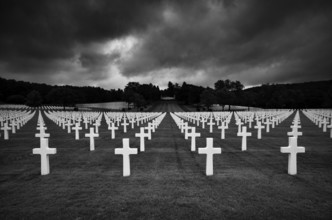 Gravestones, war graves, military graves, US-American military cemetery, Cimetière militaire