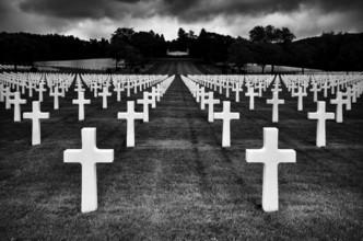Gravestones, war graves, military graves, US-American military cemetery, Cimetière militaire
