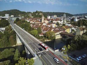 View of the old town with the parish church of Maria Himmelfahrt, in the foreground the high