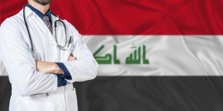 Iraq national health system. Iraq health and medical insurance concept