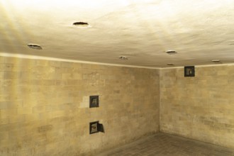 Gas chamber at the Dachau Concentration Camp Memorial, Bavaria, Germany