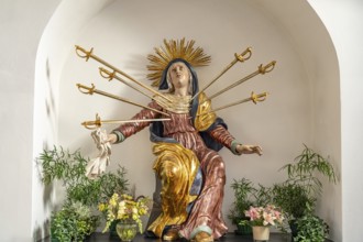 Mater dolorosa in the parish church of St Jakob in Dachau, Bavaria, Germany