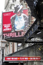 London, England, Great Britain, Europe, advert for a Michael Jackson show with eye-catching