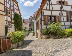 Sunny impression of Bad Wimpfen, a historic spa town in the district of Heilbronn in Southern