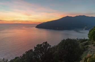 Evening scenery around Moneglia, a comune (municipality) in the Metropolitan City of Genoa in the