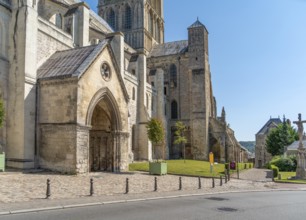 Fecamp Abbey in Fecamp, a commune in the Seine-Maritime department in the Normandy Region of France