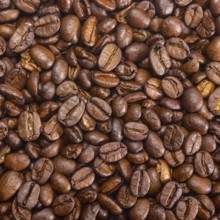 Full frame background of roasted coffee beans