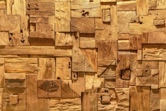 Full frame detail of a interlocked wooden construction