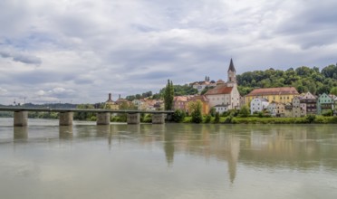 Riparian scenery around Passau at summer time