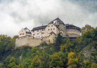 Vaduz Castle in Vaduz, the capital city of Liechtenstein at autumn time
