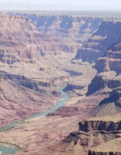 Sunny aerial view at the Grand Canyon National Park in Arizona, USA