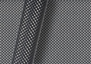 Rolled textured glossy surface over full frame textured background