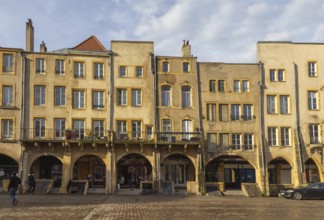 Impression around Place Saint-Louis in Metz, the capital city in the Lorraine region of France
