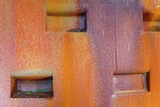Abstract multicolored weathered rusty metallic background